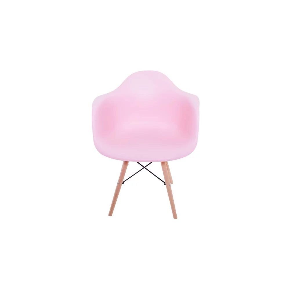 Kit 04 Cadeiras Eiffel Melbourne Rosa com Pés Palito em Madeira - SSX Multicoisas