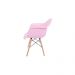 Kit 04 Cadeiras Eiffel Melbourne Rosa com Pés Palito em Madeira - SSX Multicoisas
