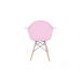 Kit 04 Cadeiras Eiffel Melbourne Rosa com Pés Palito em Madeira - SSX Multicoisas