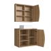 Gabinete De Banheiro 70cm Laura MelEspelheira Cuba Branca e 1 Porta