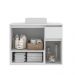 Gabinete de Banheiro Suspenso 80x40x62cm Aurora com Cuba Branco MDP Faema