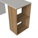 Mesa Escrivaninha 120cm Com Nicho Aberto Arenas Mel Faema