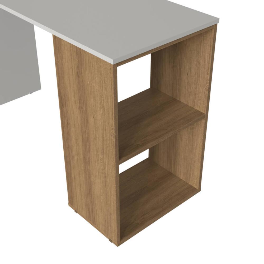 Mesa Escrivaninha 120cm Com Nicho Aberto Arenas Mel Faema