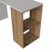 Mesa Escrivaninha 120cm Com Nicho Aberto Arenas Mel Faema