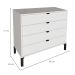 Cômoda Queens 4 Gavetas Branca 90 cm