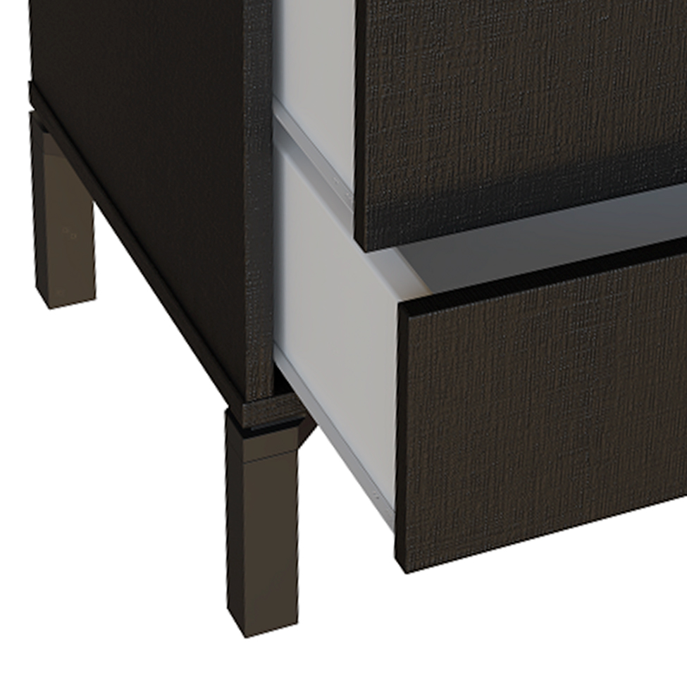 Cômoda Queens 4 Gavetas Preta 90 cm