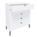 Cômoda Queens 5 Gavetas Branca 90 cm