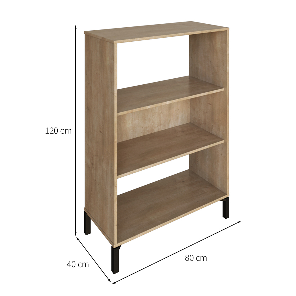 Estante Madison Amadeirada 120x80 cm