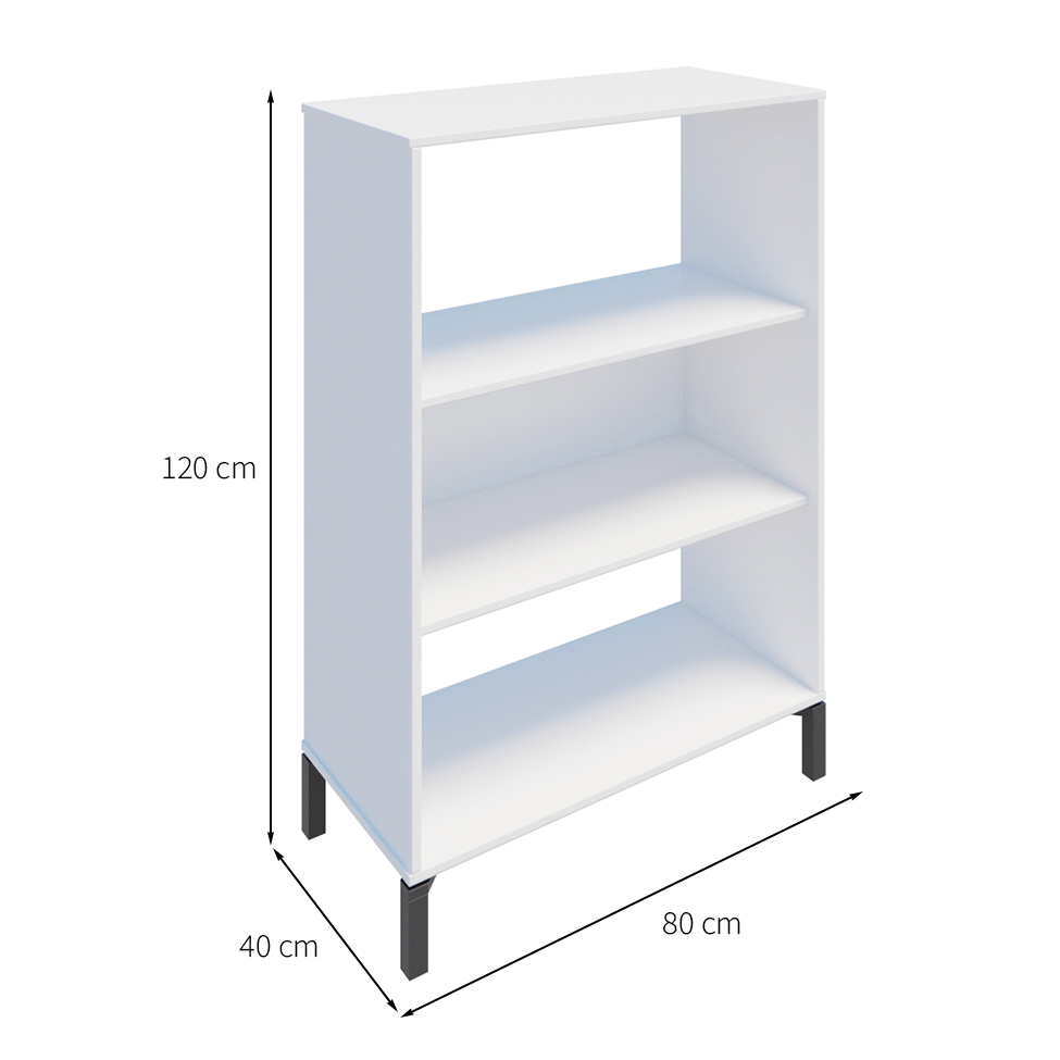 Estante Madison Branca 120x80 cm