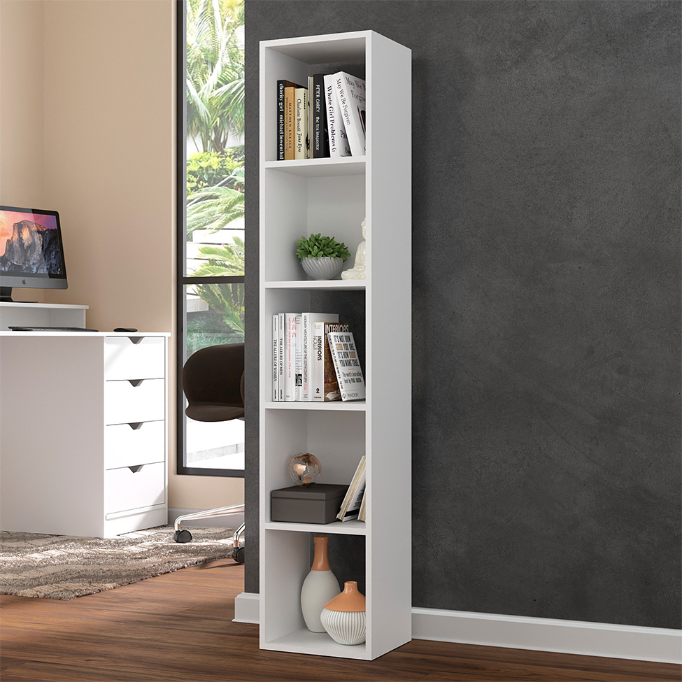 Estante para Escritório Torre Branca 150 cm