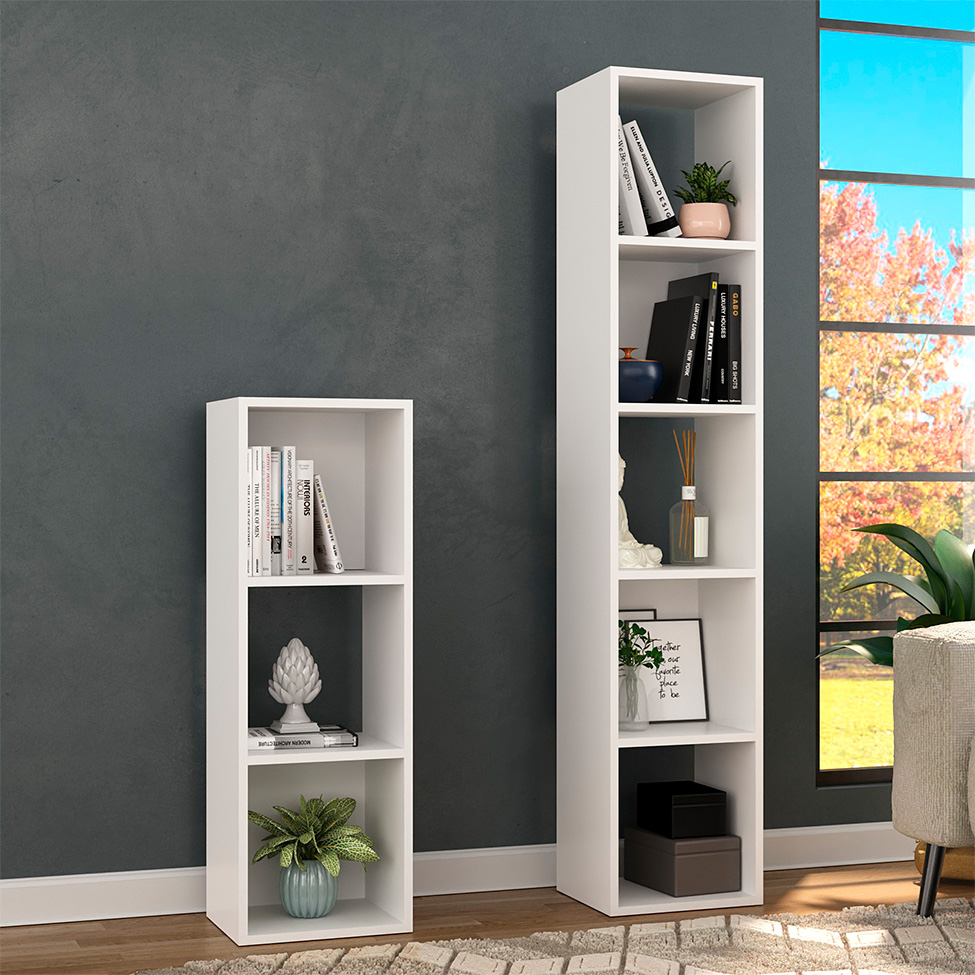 Estante para Escritório Torre Branca 150 cm