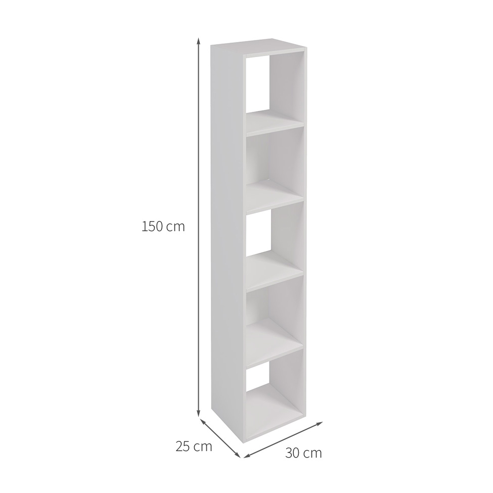Estante para Escritório Torre Branca 150 cm