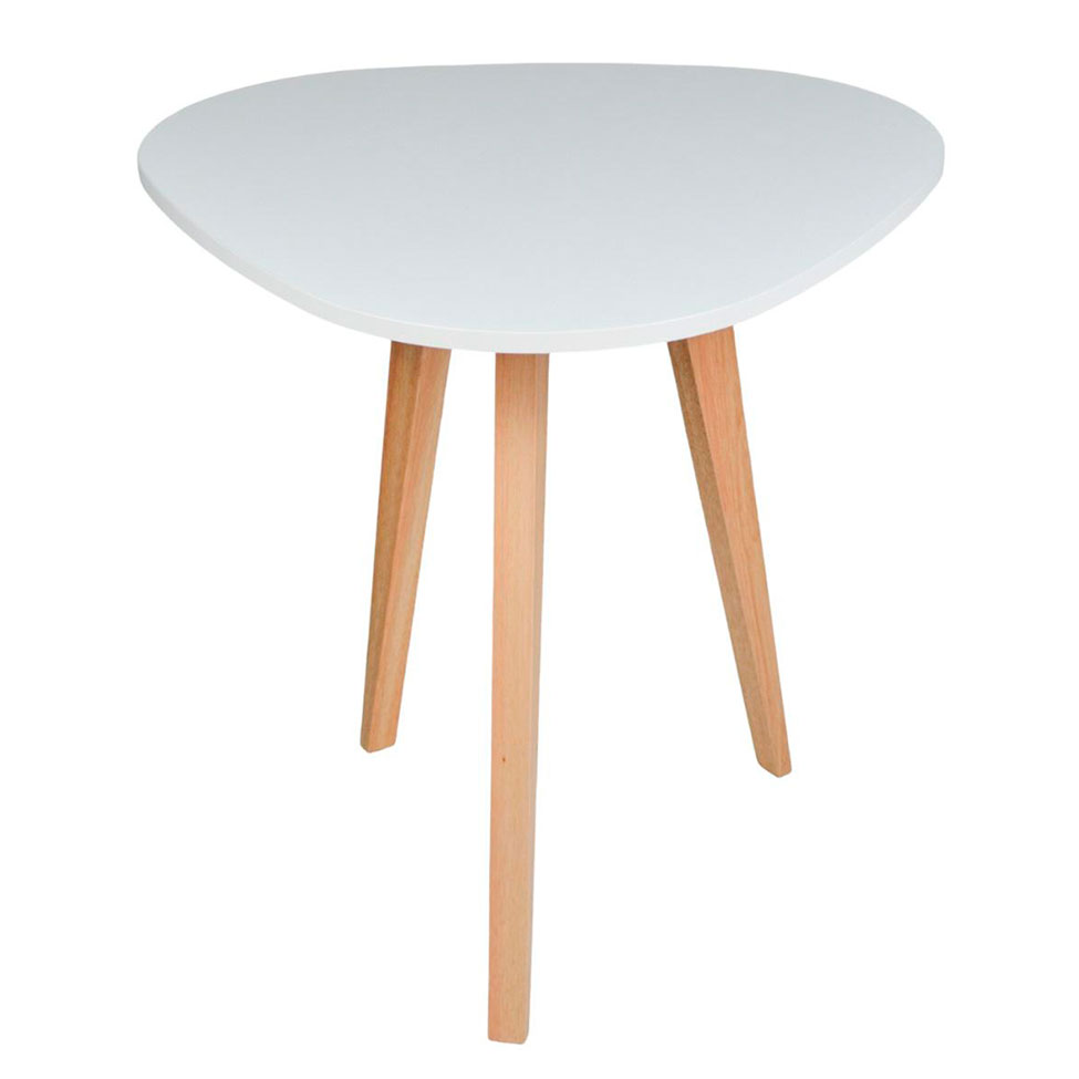 Mesa Lateral Triangular Munique Branca