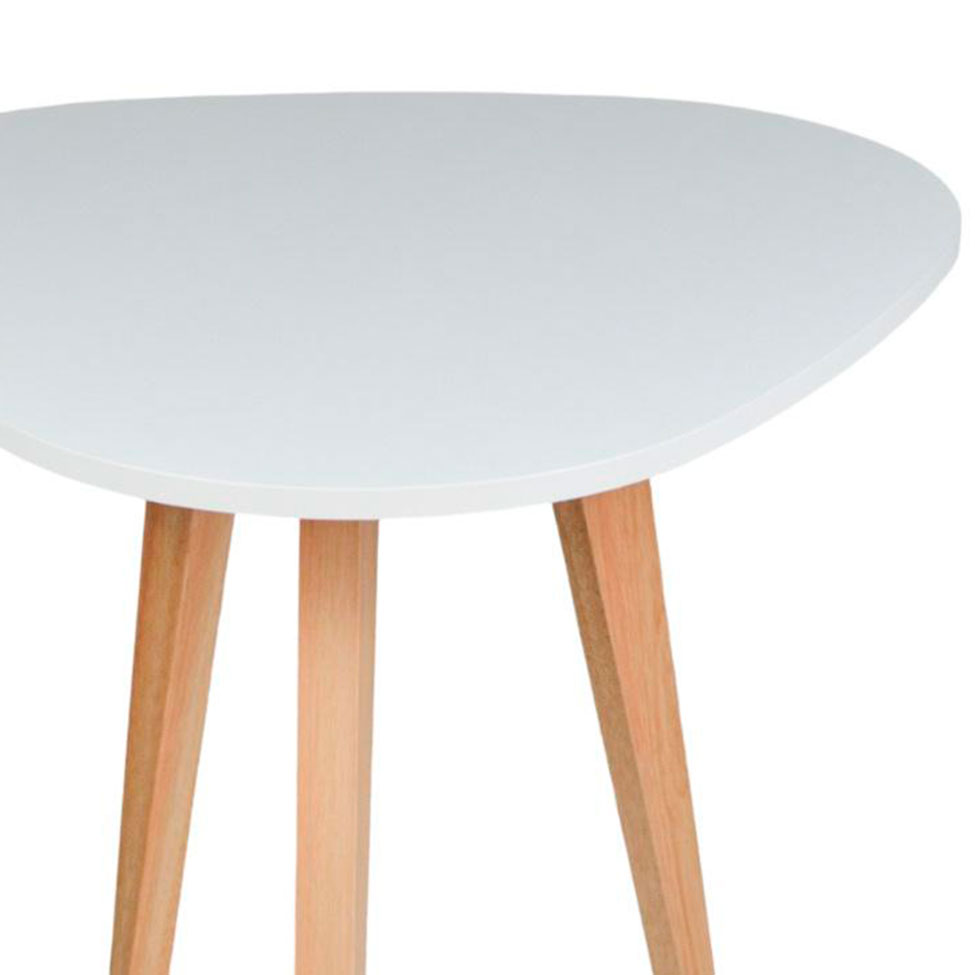 Mesa Lateral Triangular Munique Branca