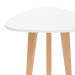 Mesa Lateral Triangular Munique Branca (63x62)