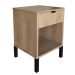 Mesa de Cabeceira Morgan 1 Gaveta Amadeirada