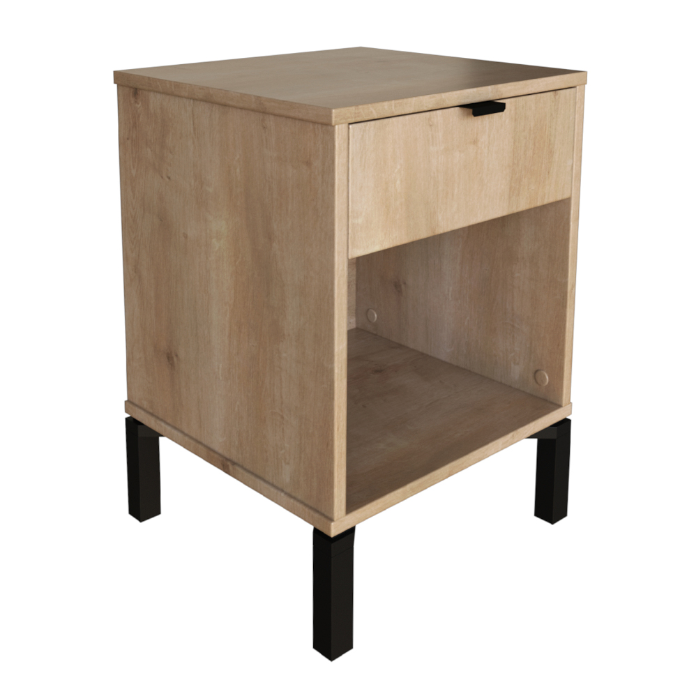 Mesa de Cabeceira Morgan 1 Gaveta Amadeirada