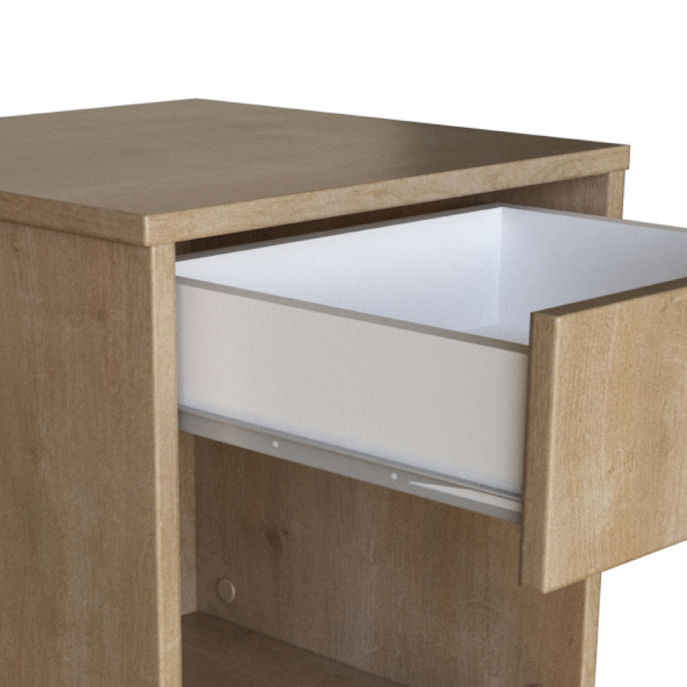 Mesa de Cabeceira Morgan 1 Gaveta Amadeirada