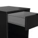 Mesa de Cabeceira Morgan 1 Gaveta Preta