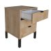 Mesa de Cabeceira Morgan 3 Gavetas Amadeirada