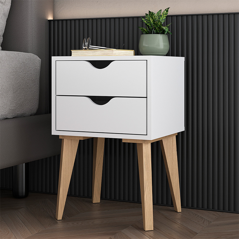 Mesa de Cabeceira Smile 2 GV Branca