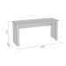 [OUTLET] Mesa de Escritório Badesh Branca