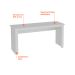 [OUTLET] Mesa de Escritório Badesh Branca