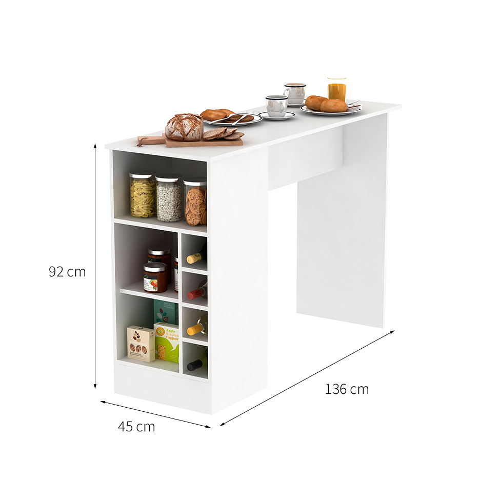 Bancada Multiúso Gourmet 1 PT Branca
