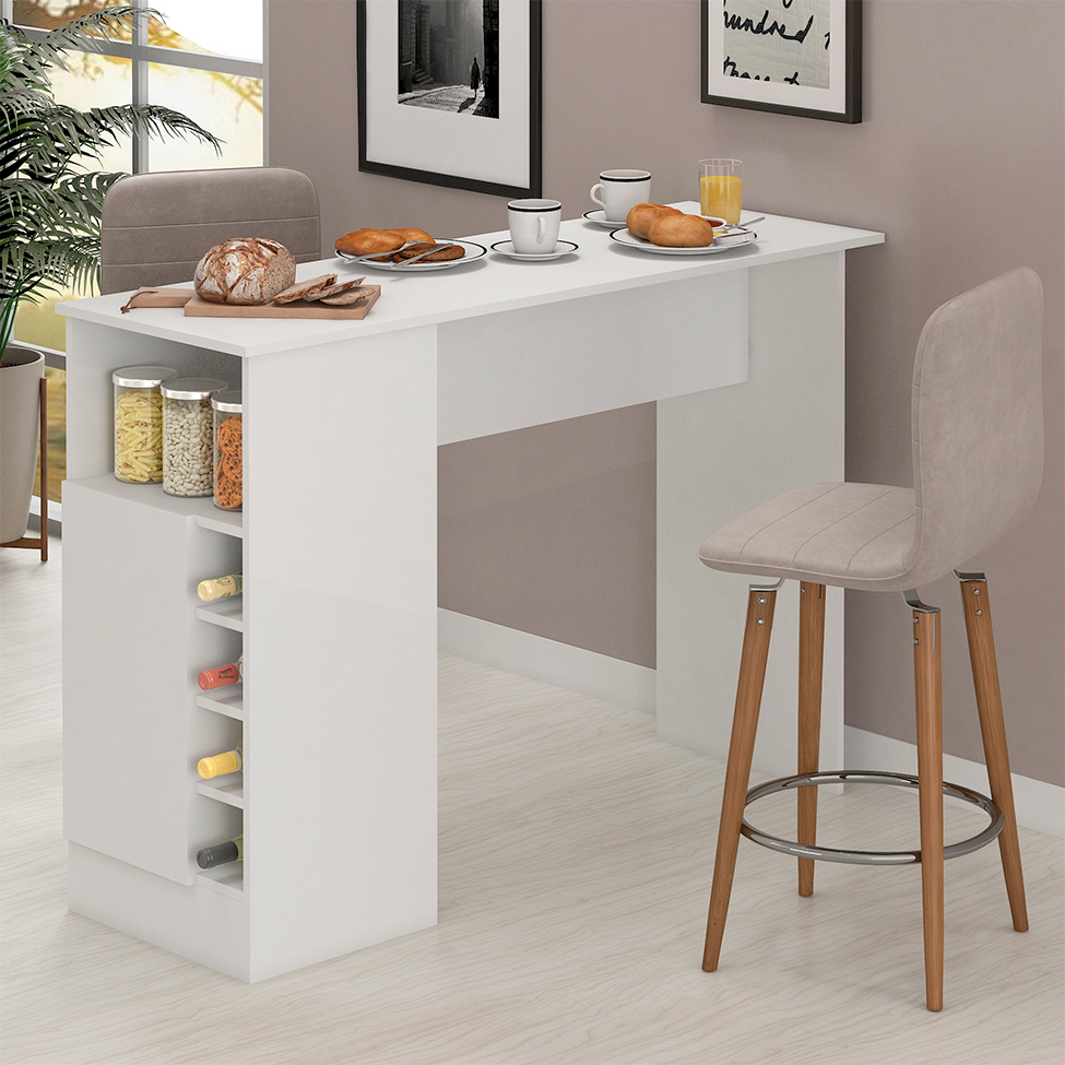 Bancada Multiúso Gourmet 1 PT Branca