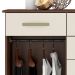 Cômoda Malibu 2 Portas 8 Gavetas Rustico e Champagne