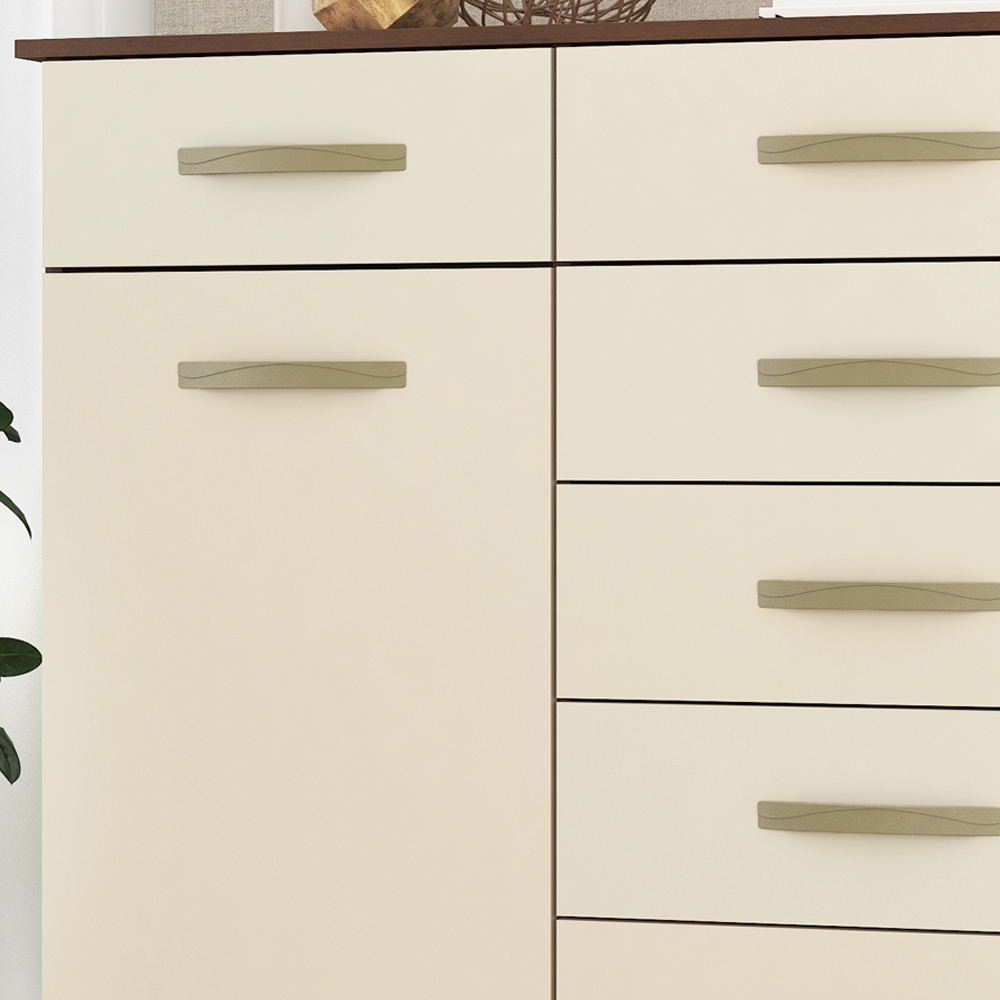 Comoda Sapateira E Cabideiro 2 PT CO180 Rustico Champagne Fell