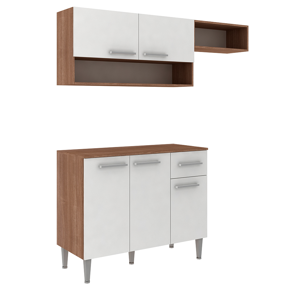 Cozinha Compacta Madri 5 PT 1 GV Teka e Branca