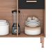 Kit de Cozinha Dália 4 Portas 1 Gaveta Manchester e Preto