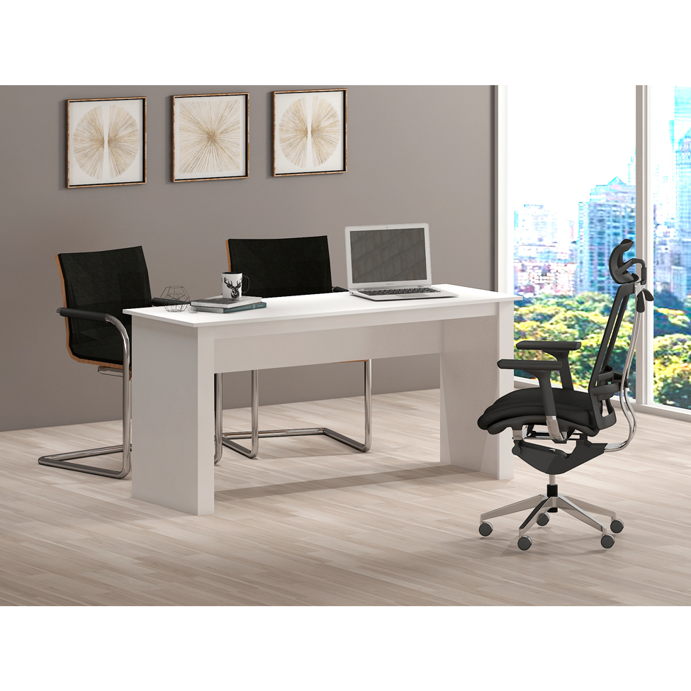 Mesa de Escritório Badesh Branca
