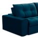 Sofá 3 Lugares Retrátil e Reclinável Argos Veludo Azul