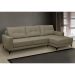 Sofá 4 Lugares Heros com Chaise Direito Veludo Castor