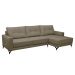 Sofá 4 Lugares Heros com Chaise Direito Veludo Castor