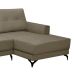 Sofá 4 Lugares Heros com Chaise Direito Veludo Castor