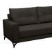 Sofá 4 Lugares Heros com Chaise Direito Veludo Marrom