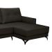 Sofá 4 Lugares Heros com Chaise Direito Veludo Marrom