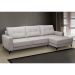 Sofá 4 Lugares Heros com Chaise Direito Veludo Prata