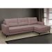 Sofá 4 Lugares Heros com Chaise Direito Veludo Rosê