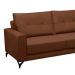 Sofá 4 Lugares Heros com Chaise Direito Veludo Terracota