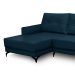 Sofá 4 Lugares Heros com Chaise Esquerdo Veludo Azul