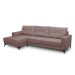 Sofá 4 Lugares Heros com Chaise Esquerdo Veludo Rosê