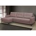Sofá 4 Lugares Heros com Chaise Esquerdo Veludo Rosê