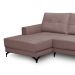 Sofá 4 Lugares Heros com Chaise Esquerdo Veludo Rosê