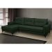 Sofá 4 Lugares Heros com Chaise Esquerdo Veludo Verde