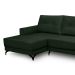 Sofá 4 Lugares Heros com Chaise Esquerdo Veludo Verde