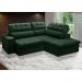 Sofá 4 Lugares Retrátil e Reclinável Arezzo com Chaise Direito Veludo Verde
